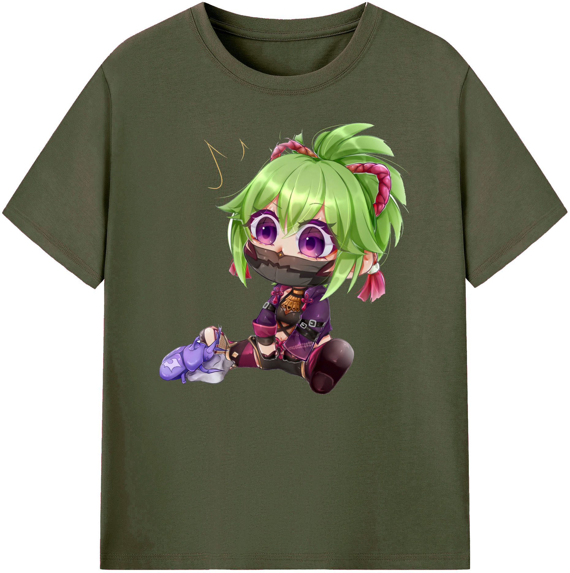 げんし神  久岐忍 くき しのぶ genshin Kuki Shinobu 綿100％ メンズ半袖Tシャツ｜肌触りやわらか＆通気性